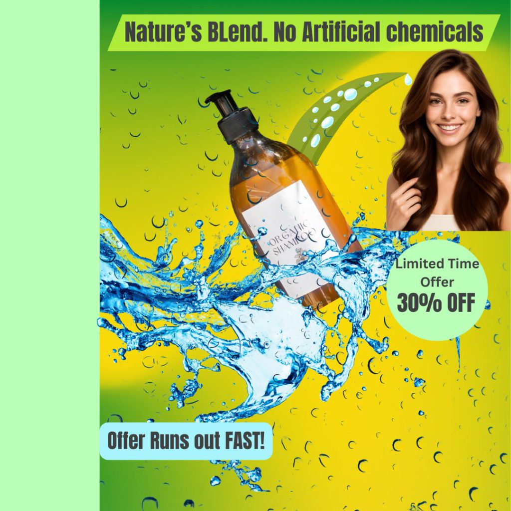 An Ad with an offer on a shampoo for demonstration purpose only